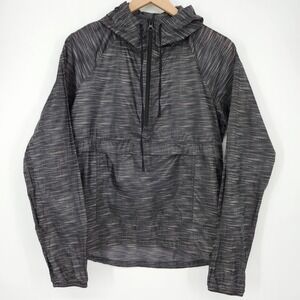Reebok Womens Lightweight Windbreaker Jacket Size S Black Dots Athletic‎ Running